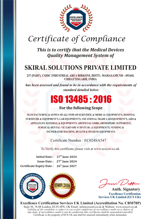 Skiral Certificate 